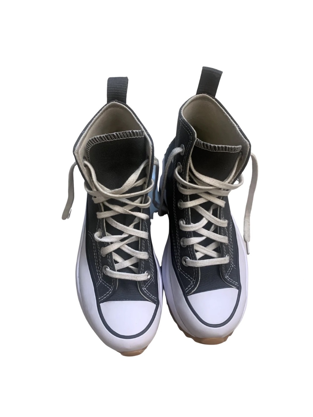 Converse Chuck Taylor All Star High Top Platform Sneakers Gray Streetwear Grunge - Picture 11 of 15